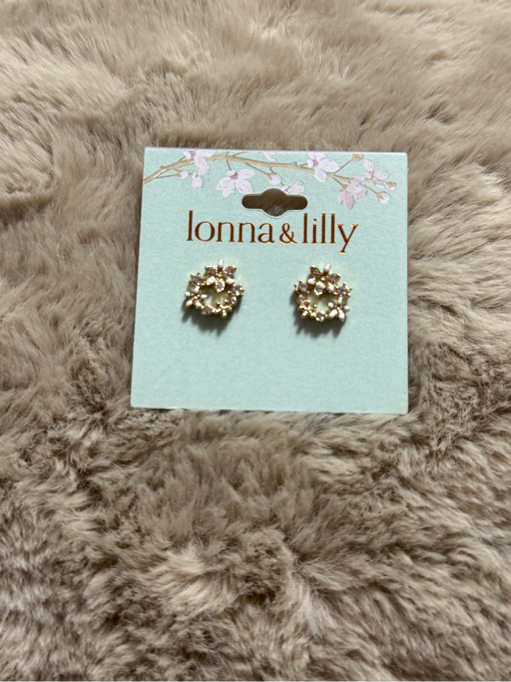 lonna & lilly Gold Tiny Ball Stud Earrings